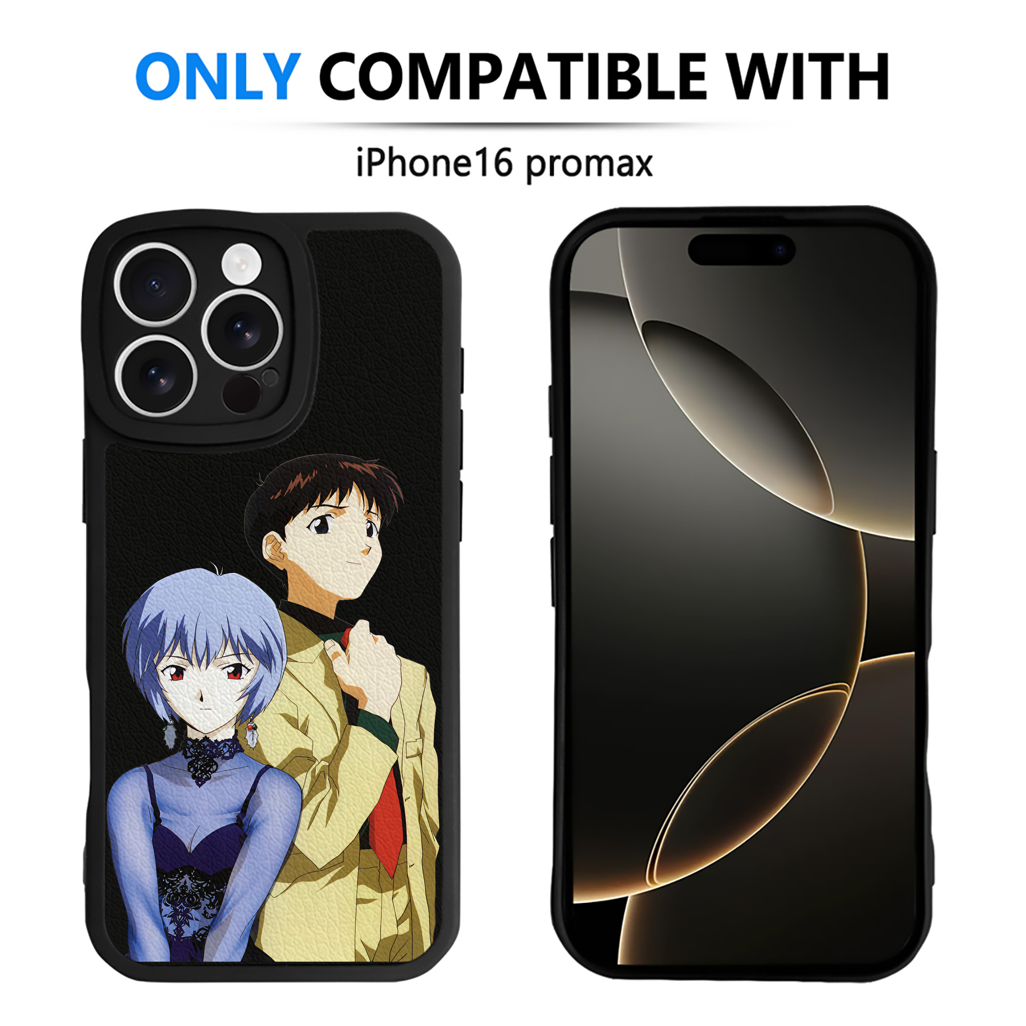（画像用） EVA 新世紀エヴァンゲリオン 【iPhone 16シリーズ対応】シリコンスマホケース（レザー調） 材質：シリコン